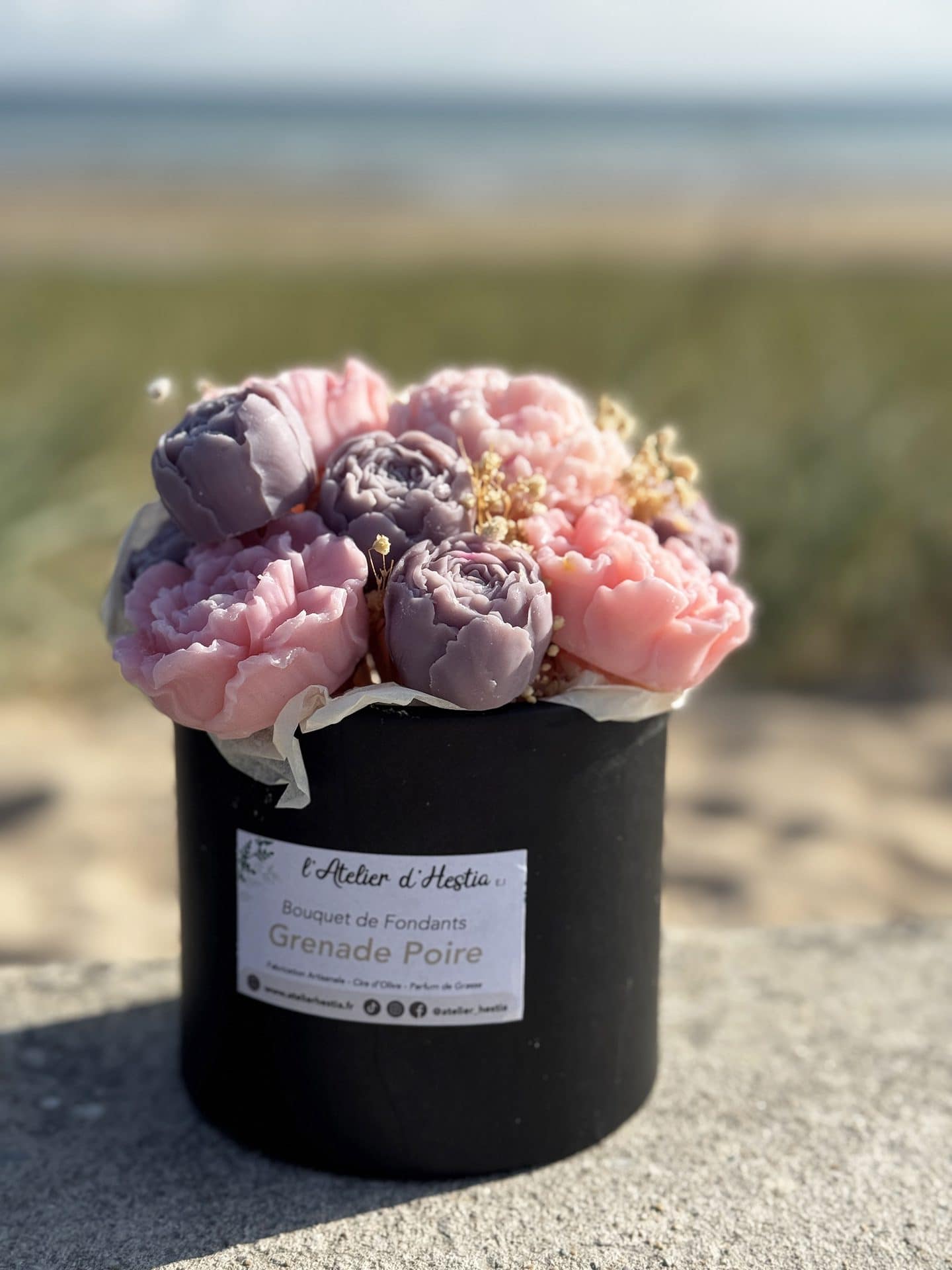 Composition floral Grenade Poire