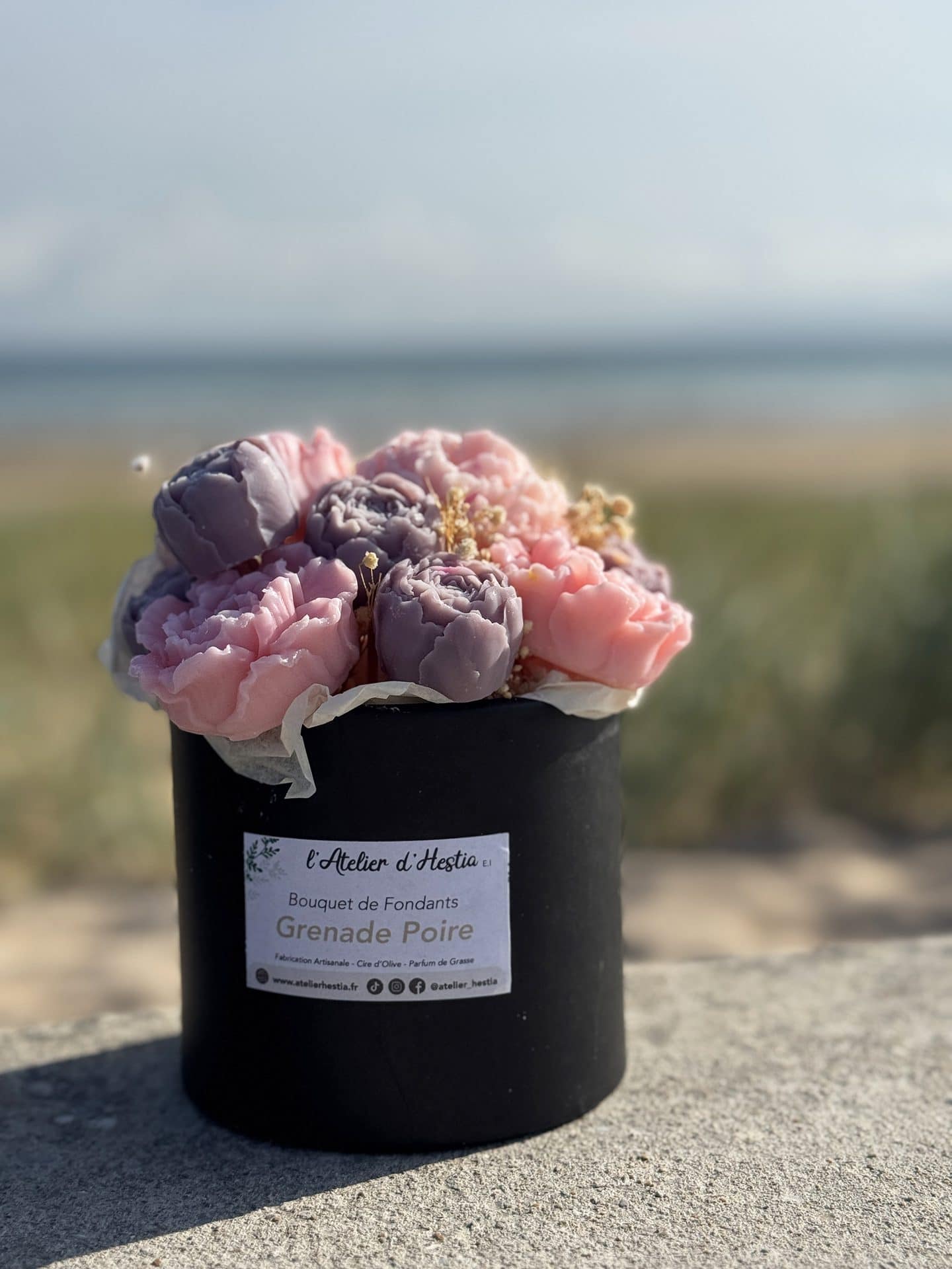 Composition floral Grenade Poire