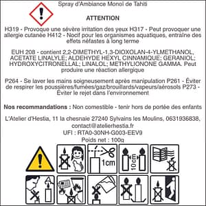 Spray dAmbiance Monoi de Tahiti