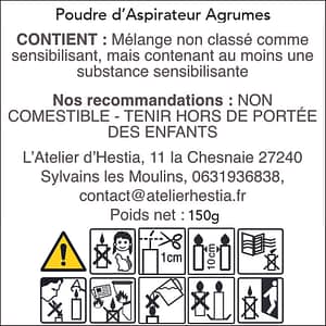 Poudre dAspirateur Agrumes