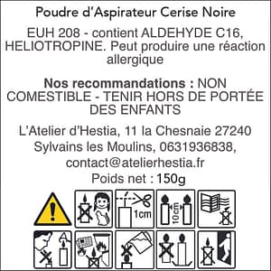 Poudre dAspirateur Cerise Noire