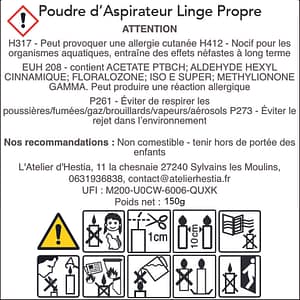Poudre dAspirateur Linge Propre