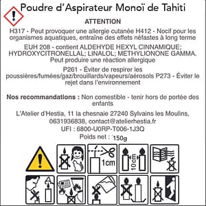 Poudre dAspirateur Monoi de Tahiti