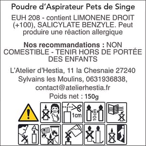 Poudre dAspirateur Pets de Singe