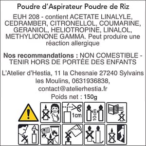 Poudre dAspirateur Poudre de Riz