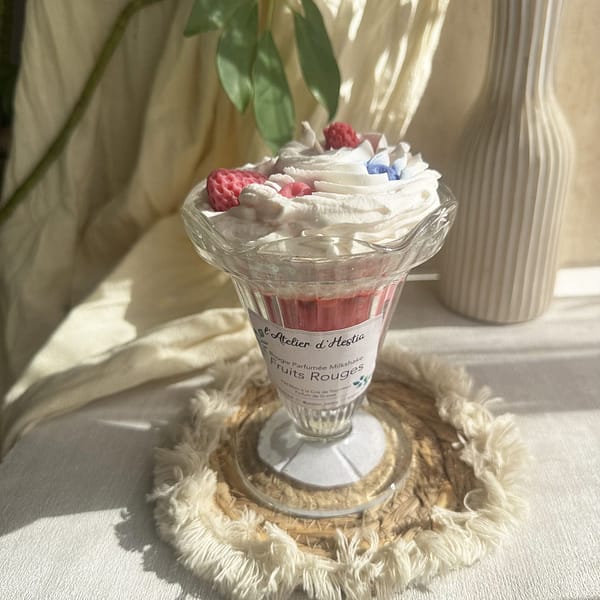 Bougie Milkshakes Fruits Rouges